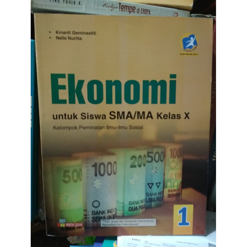 Buku Pelajaran  Buku SMA Kelas X 10 Ekonomi - Yrama Widya