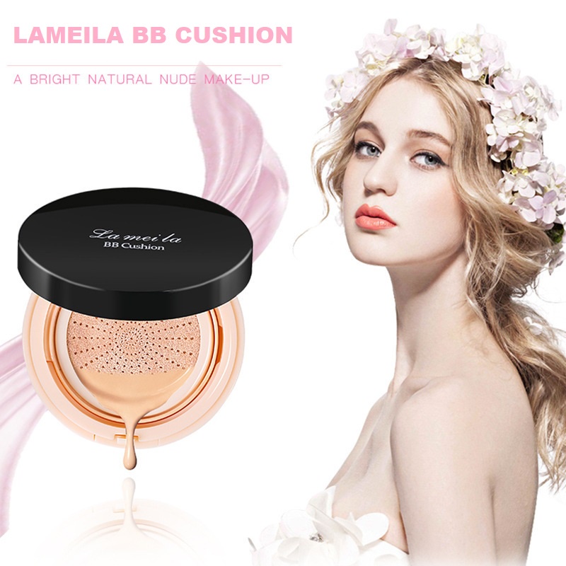 LAMEILA BB CUSHION  Moisturizing Cream ~ anti air dan tahan lama  8008