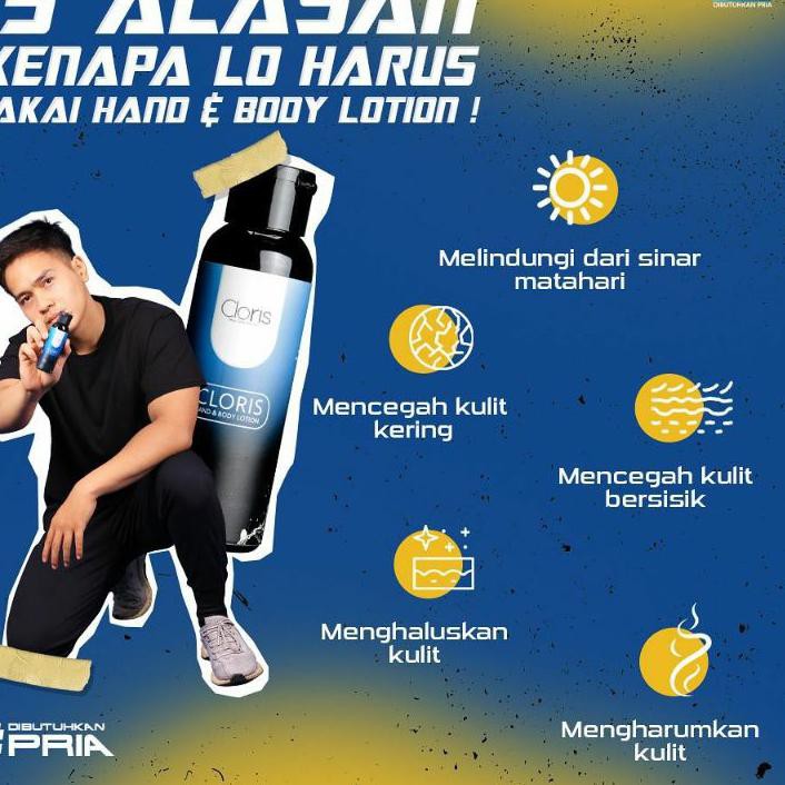 ☁ CLORIS MEN SOAP Clorismen Hand Body Lotion Wangi Segar Mencerahkan Memutihkan Kulit Pria Wanita 10