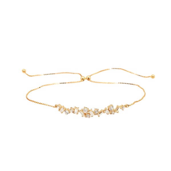Gelang Sandra Dewi Gold Baguette Dazzling Collection 755 18K BC210330 SDW Gold