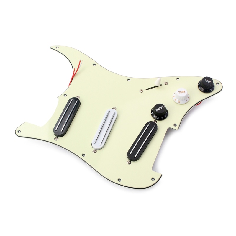 Set Pickguard Gitar 3 Lapis Dengan Switch 5 Arah