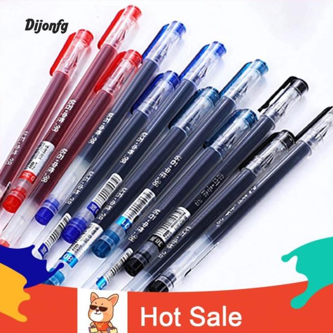 

12Pcs Pulpen Tinta Gel 0.38mm Untuk Alat Tulis Sekolah / Kantor