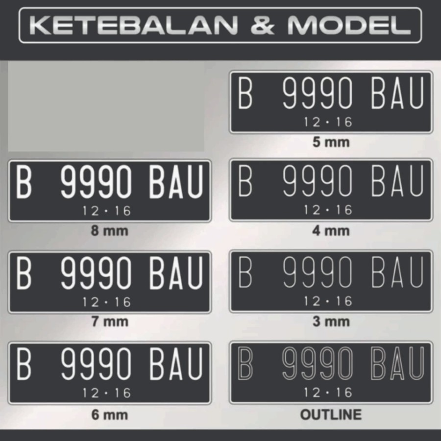 

PlatNomorPolisiStandarMobil+ LogoKorlantas