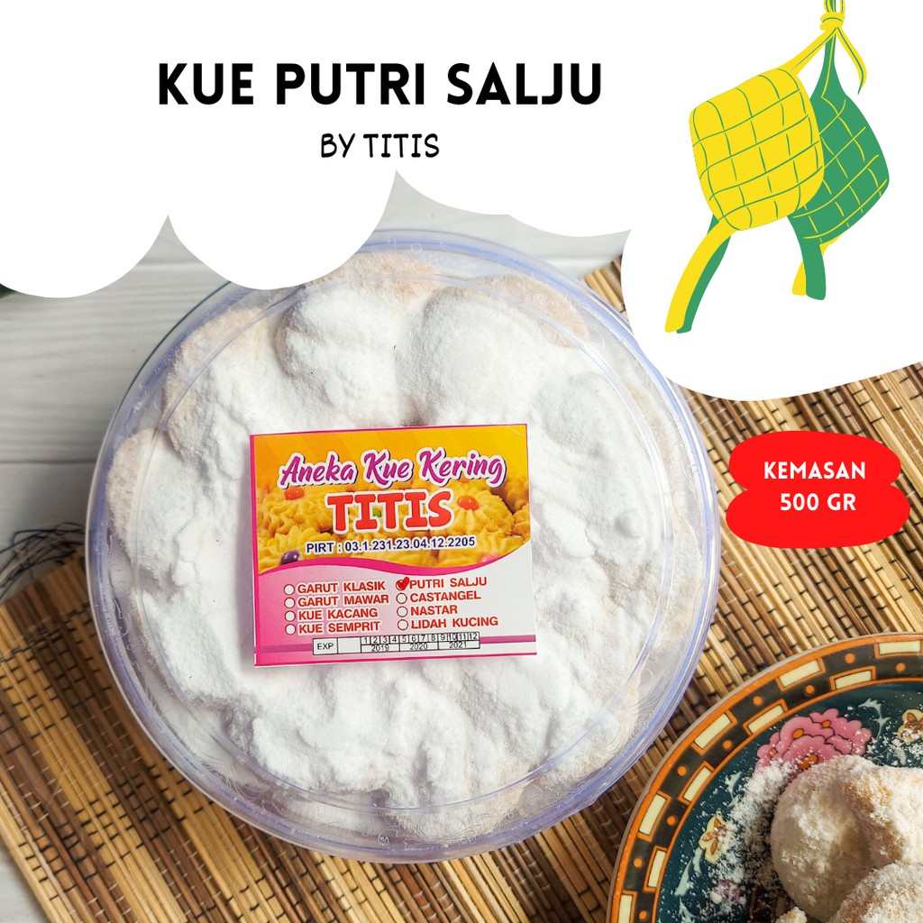 

Kue Kering Putri Salju - Kue Lebaran - Kue Putri Salju - Kue Kering Kemasan 500gr