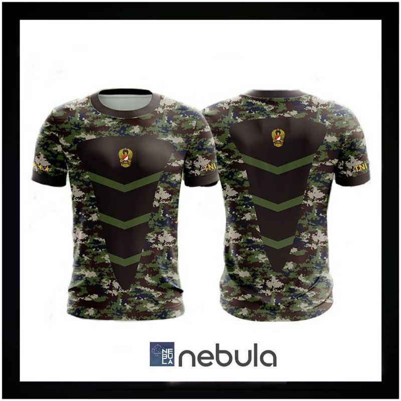 Kaos Pria/Jersy Olah Raga/TNI AD Loreng NKRI NEW