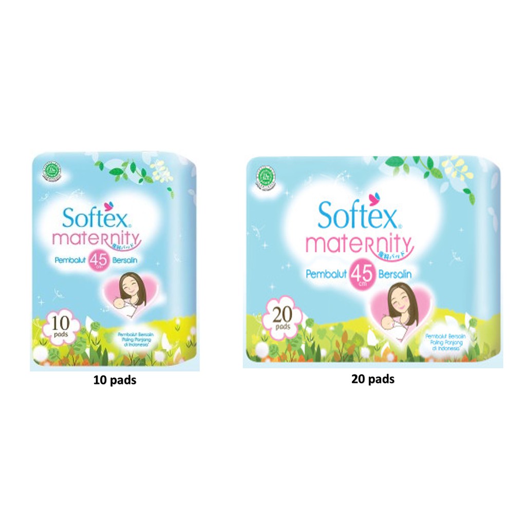 Softex Maternity / Pembalut Bersalin 45cm 10 pads / 20 pads