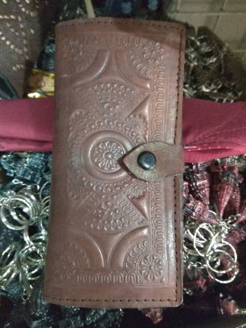 TERMURAH! DOMPET KULIT ASLI WARNA COKLAT TUA DAN HITAM - SOUVENIR UNIK KHAS JOGJA BEST SELLER READY