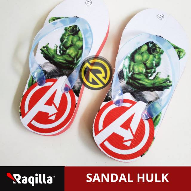 Terlaris Sandal jepit anak avengers sandal spiderman hulk ironman captain amerika