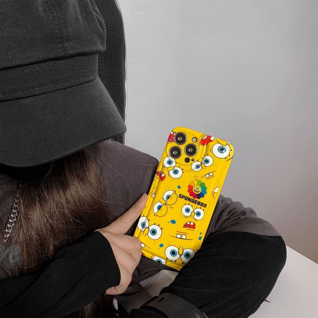 Case Motif SpongeBob SquarePants Pie Daxing Untuk iphone 12 13 11 Pro Max X Xs Max Xr Rjz6