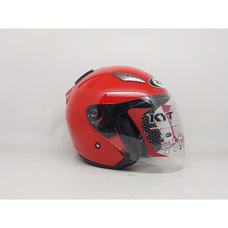 Helm Kyt Galaxy Slide Fire Red/Merah Cabe
