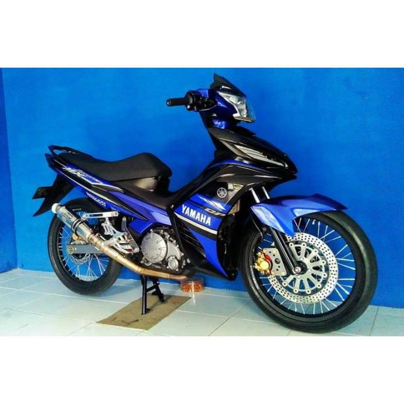 Striping Lis Sticker Standar Ori Yamaha New Jupiter MX Gp Biru hitam Striping Njmx GP Biru hitam