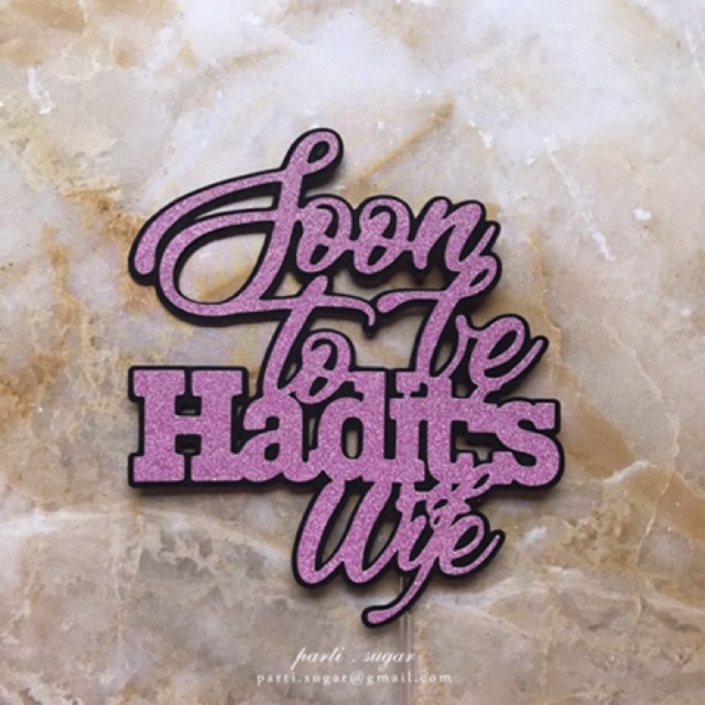 Custom Cake Topper / Cake Topper Nama