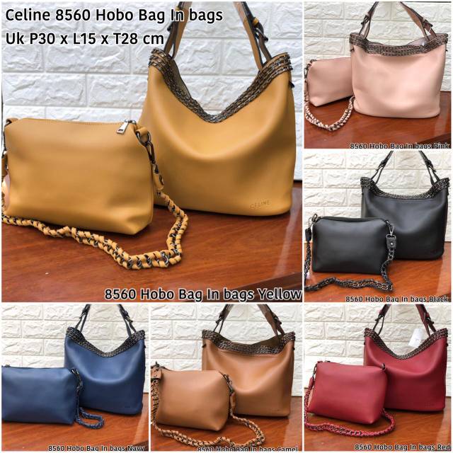 Hrg 200 rb

Celine 8560 Hobo Bag In bags Semi Premium Bahan Kulit Tods

Uk P30 x L15 x T28 cm