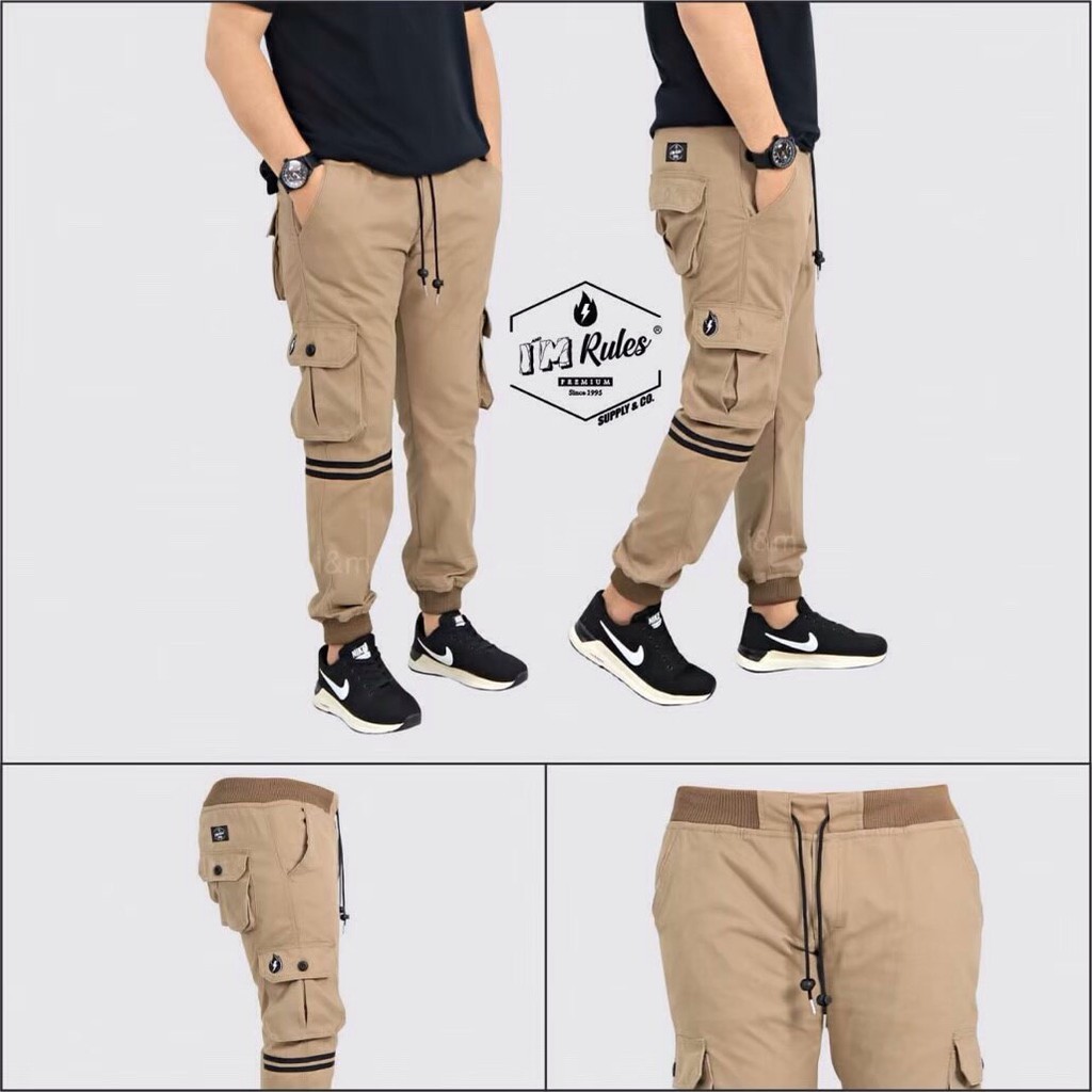 Celana jogger cargo pria celana joger cargo list i'm rules