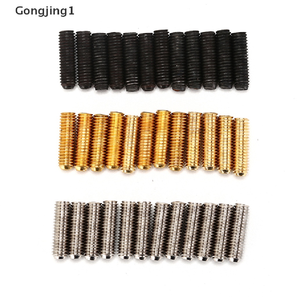 Gongjing1 12pcs Sekrup Tremolo Bridge Hexagonal Untuk Gitar Elektrik