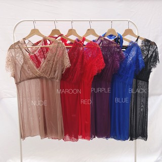 LAURA sexy lingerie dress bisa untuk big size | Shopee