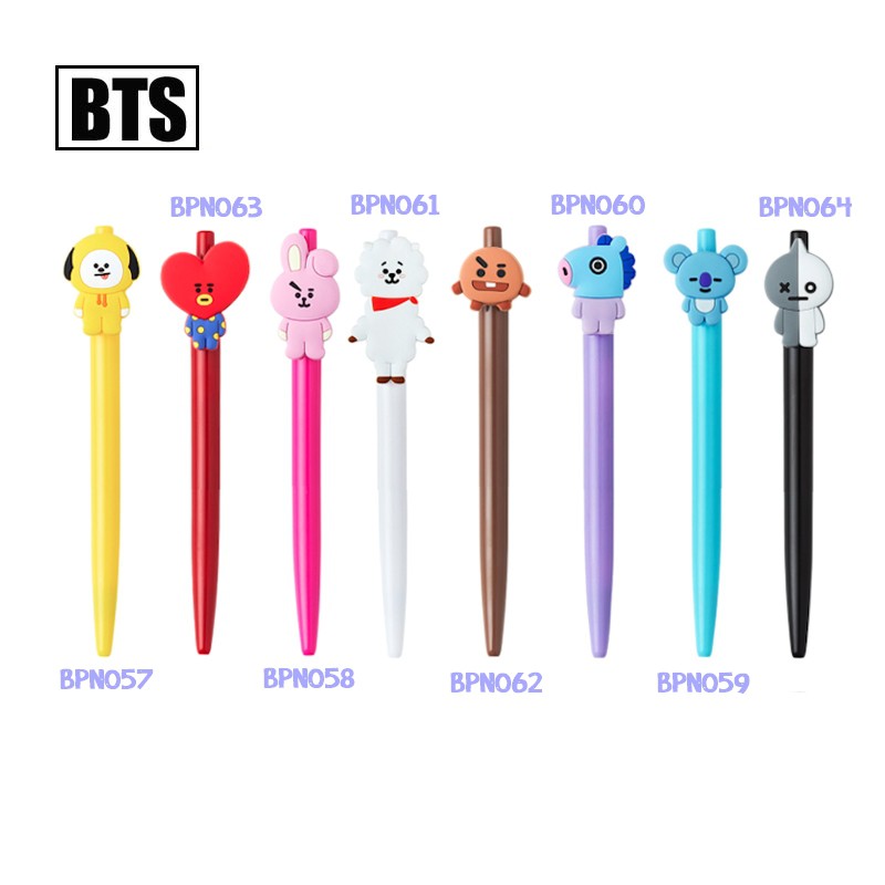

BT21 Pen / Bolpoin Pulpen KPOP BTS Chimmy Cooky Koya Mang RJ Shooky Tata Van