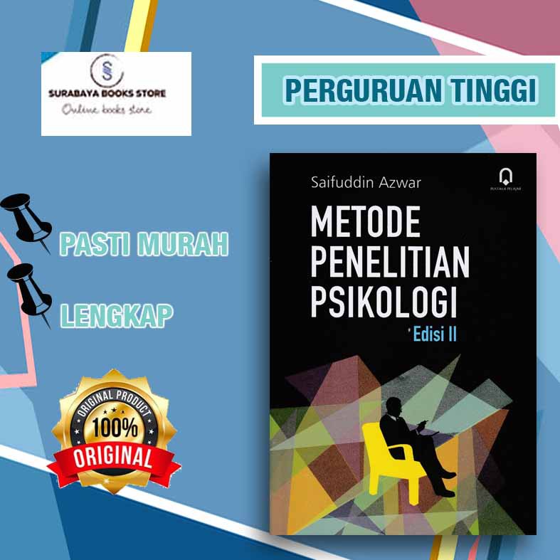 Buku Metode Penelitian Psikologi Ed Ii Saifuddin Azwar Shopee Indonesia