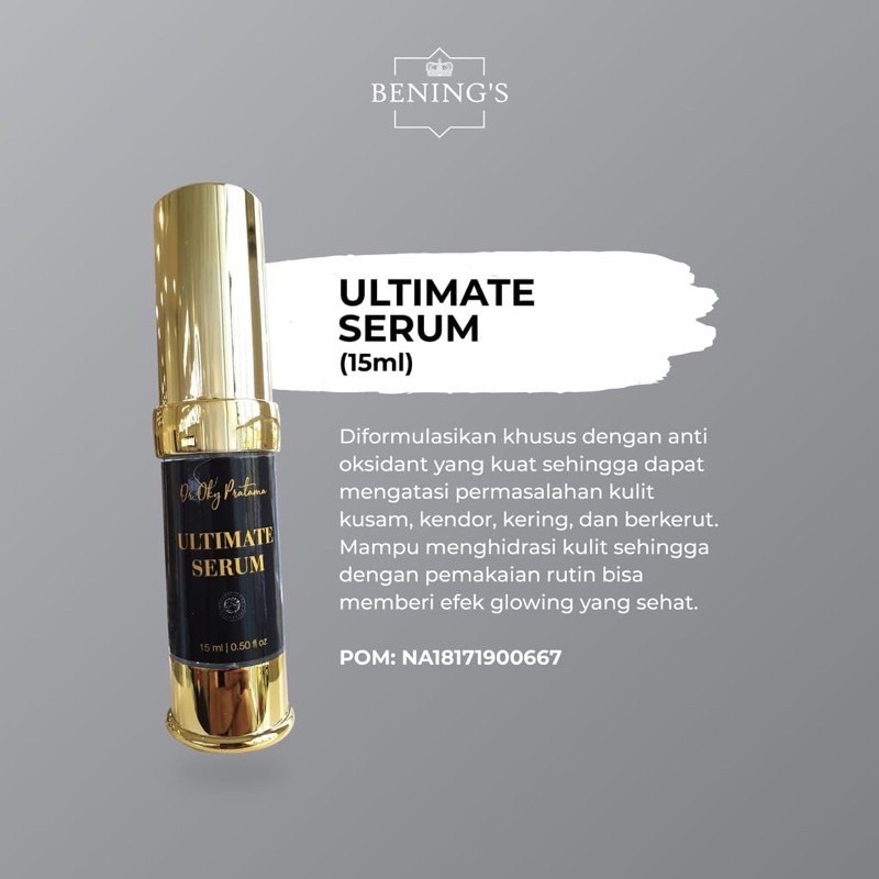 Ultimate Serum / Skincare by dr Oky Pratama / Bening's Clinic / Bening's Skincare