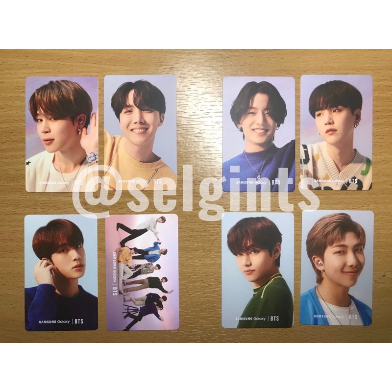 BTS SAMSUNG GALAXY S21 OFFICIAL PHOTOCARDS PC RM V JIMIN JIN SUGA J-HOPE JUNGKOOK
