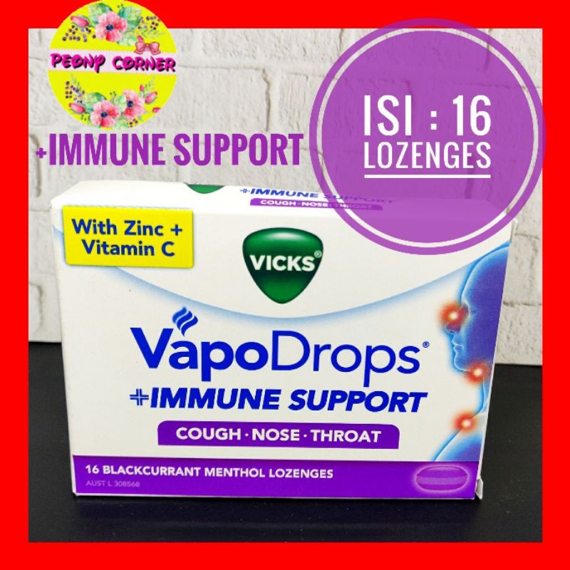 

Vicks Vapo Drops Blackcurrant Immune Support