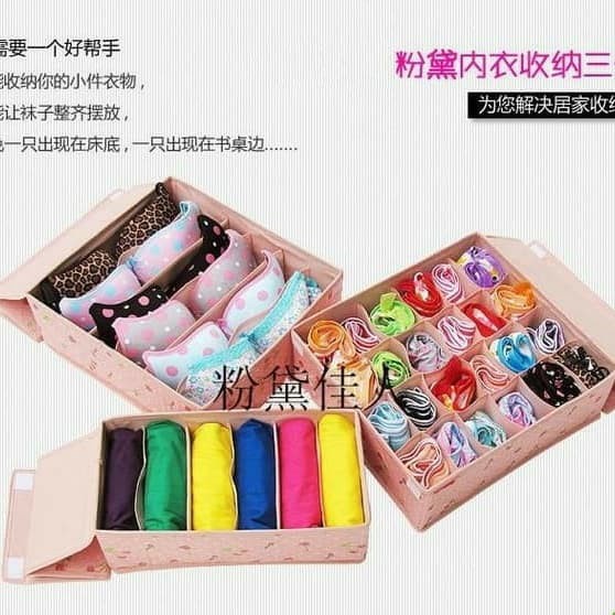 3in1 underwear bra socks organizer set