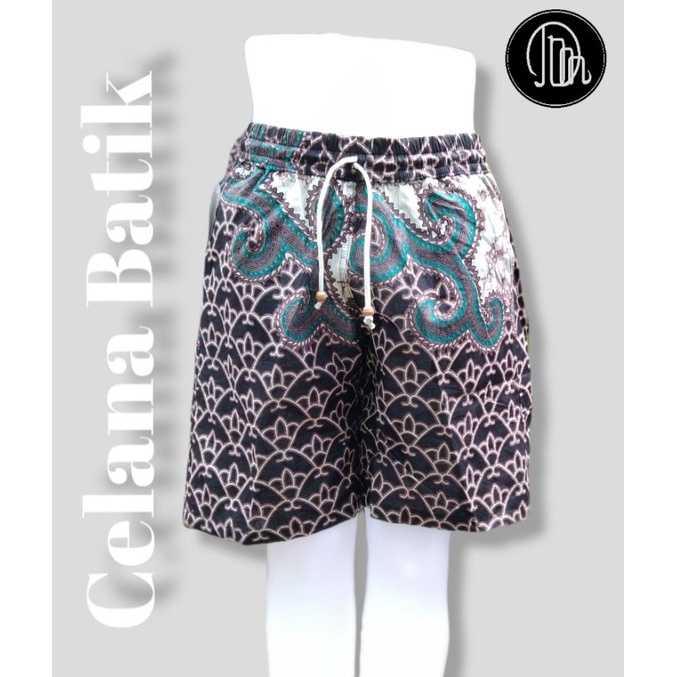 Deemenshop Celana Pendek Batik Pria Wanita