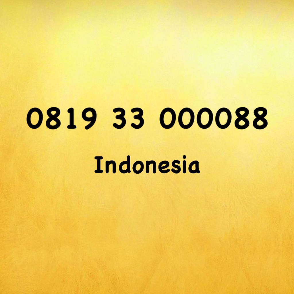 Nomor Cantik XL Bebas Kuartet AA - 0819 33 000088 - 0819 3300 0088