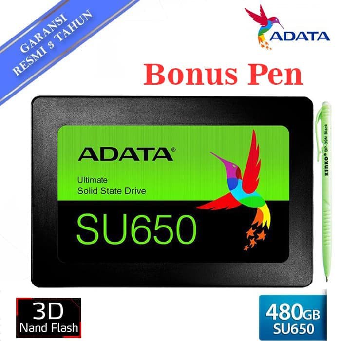 SSD Adata 480GB - SU650 Ultimate 2.5 SATA III