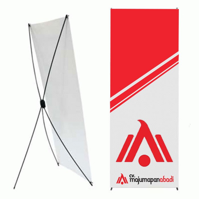 Tiang X Banner Ukuran 60x160
