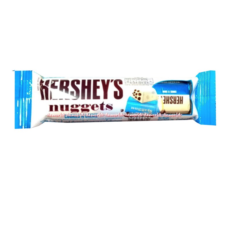 Hershey's Nuggets 28gr Creamy Cookies n Cream Milk Chocolate Coklat Coklat Impor Hersey Hersheys