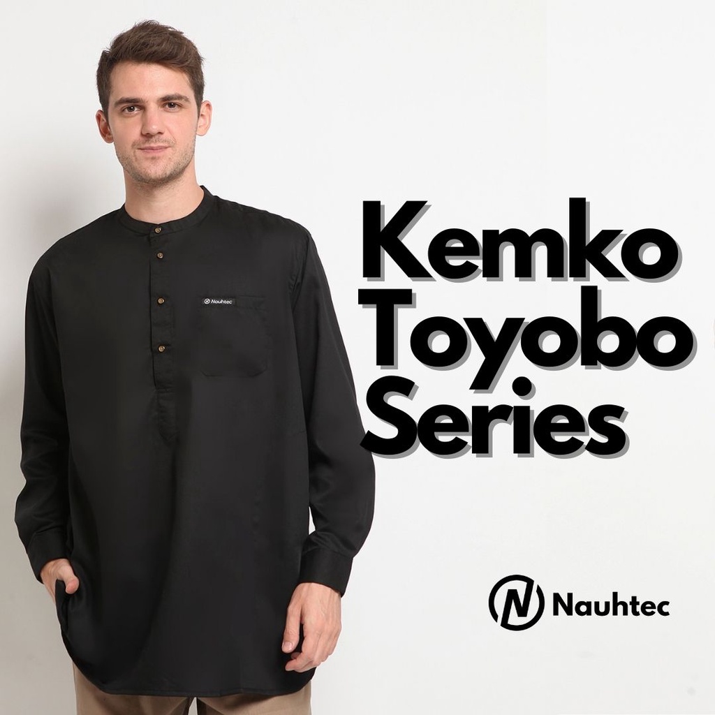 Kemeja Koko Pria Dewasa Toyobo Series  Kemko Lengan Panjang Nauhtec