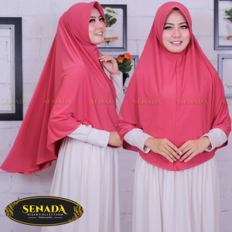 senada jersey premium hijab jilbab instan jumbo