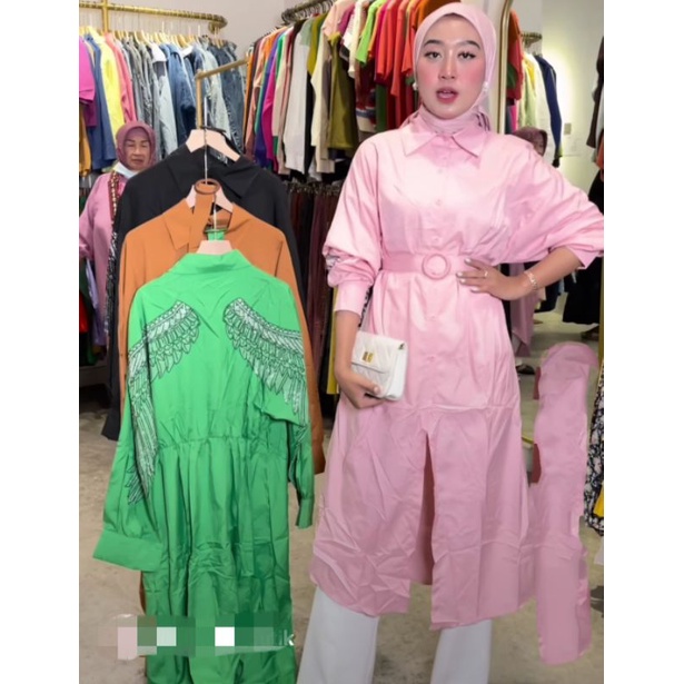 TUNIK KEMEJA SAYAP BLINK/ MUTE FASHION  IMPORT TERBARU