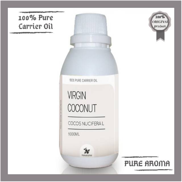 NUSAROMA - 1000 ML VCO (VIRGIN COCONUT OIL) 100% PURE CARRIER OIL MURNI ALAMI ORIGINAL