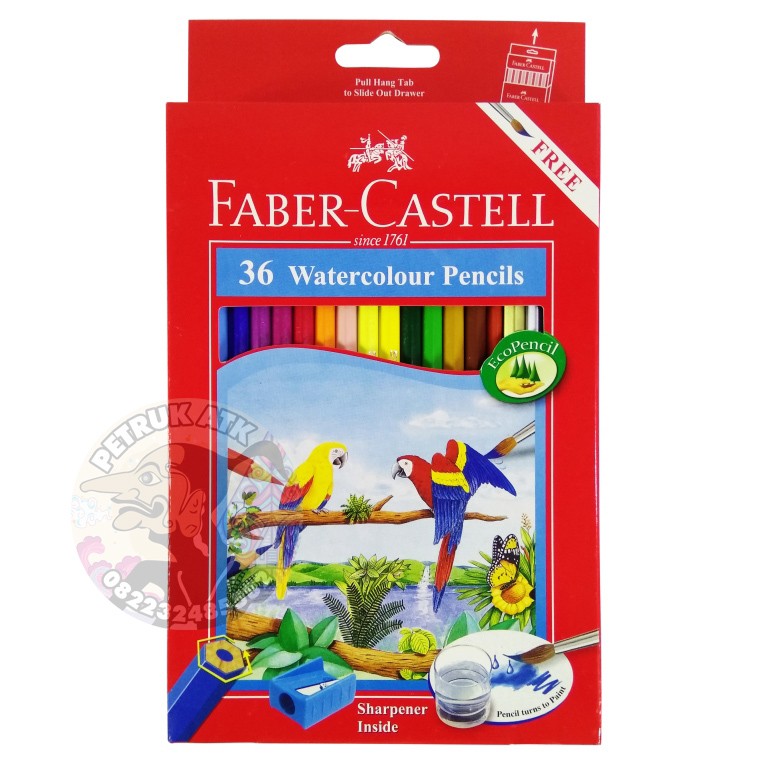

[SET] PENSIL WARNA FABER CASTELL WATER COLOUR 36 WARNA PANJANG*