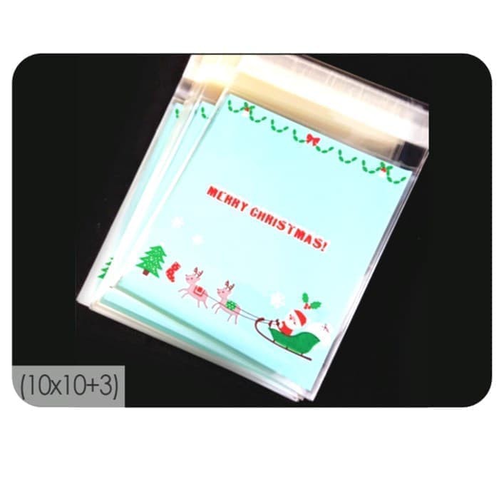 

Uk 10x10 Fancy Kemasan Plastik Kue Cookies Bag Candy Souvenir Natal Merry Christmas Terlengkap