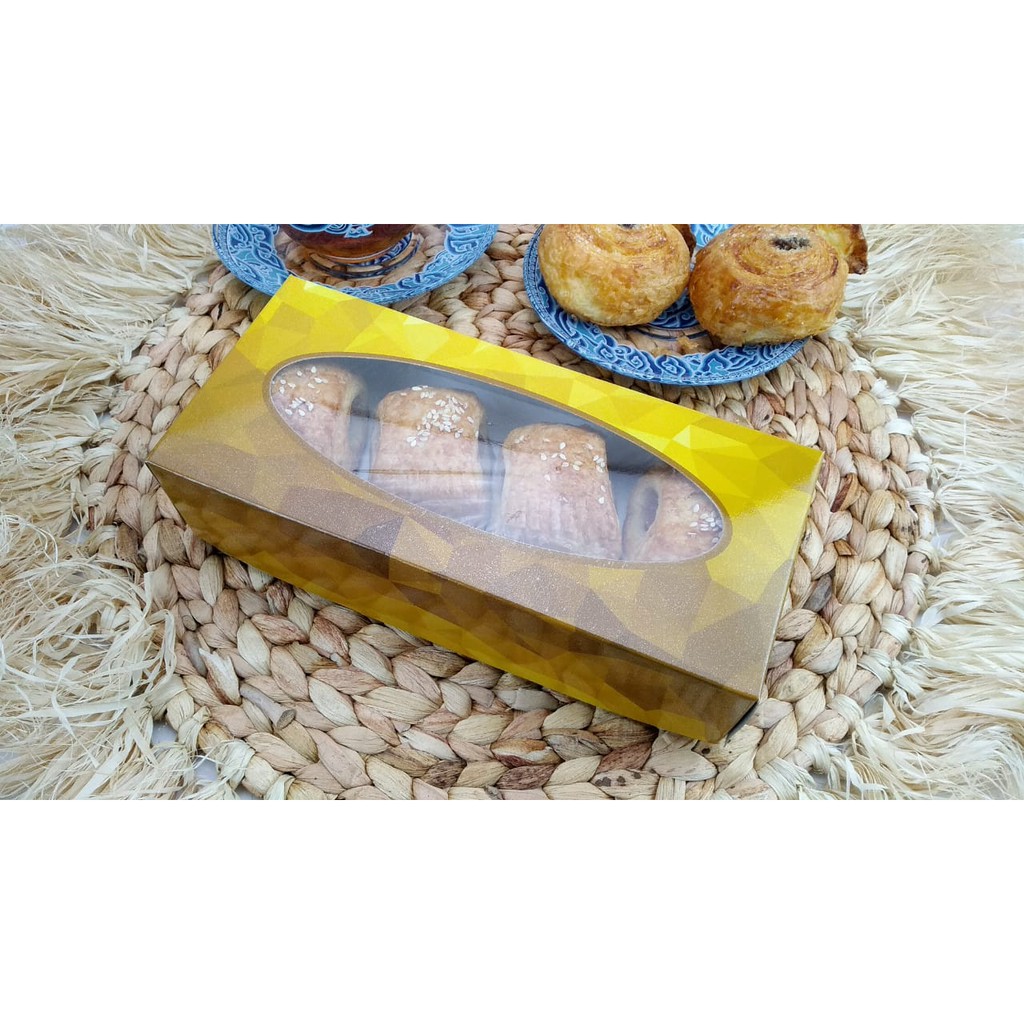 

[10PCS] Dus Kotak Kue Bolen / Molen Duplek Laminasi Anti Minyak Anti Air