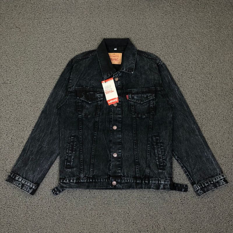 JAKET DENIM JEANS LEVIS 501 BLACK  | OUTERWARE | SWEATER