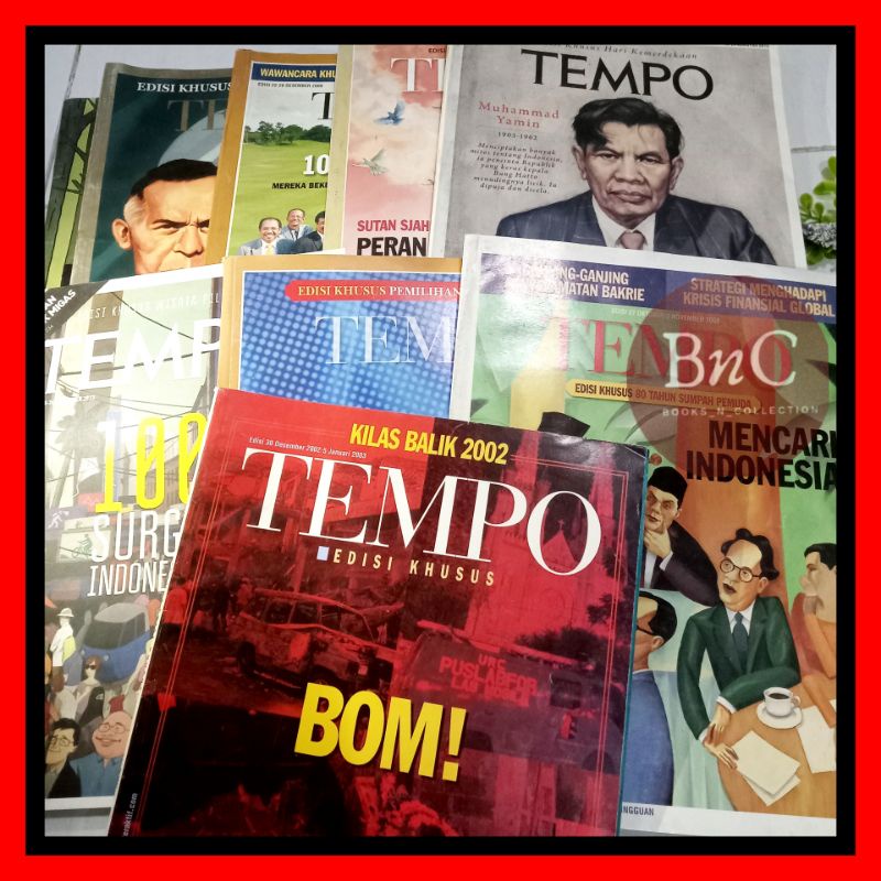 majalah tempo edisi khusus bekas BAGUS