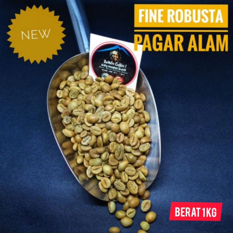 

Kopi Fine Robusta Pagaralam grenbean terlaris termurah glosiran 1 kg