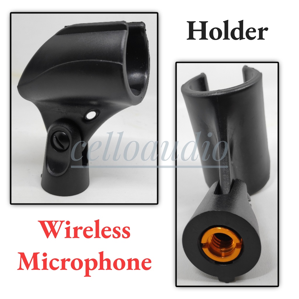 Holder Microphone Wireless Jepitan Mic Tanpa Kabel JMW Capit Mic