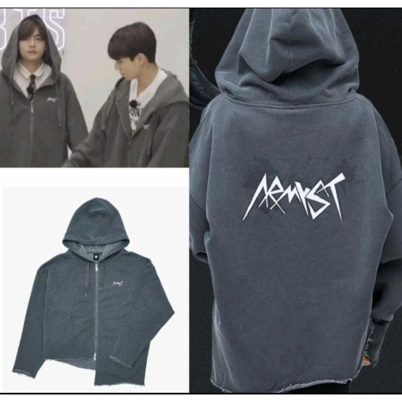 Jaket Zipper BTS Jungkook Armyst - Print DTF