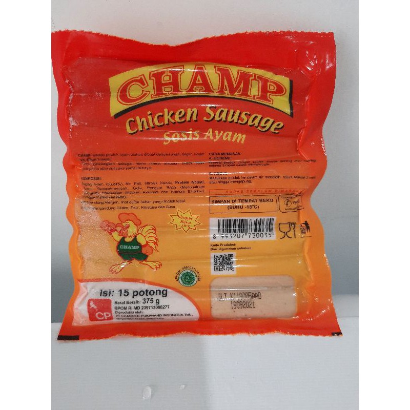 

Champ Chicken Sausage | Sosis Ayam 375gr