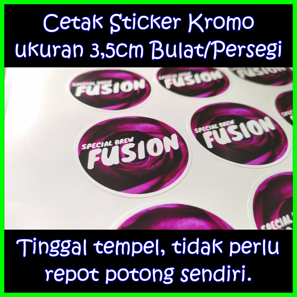 

Cetak Sticker Kromo ukuran 3,5cm Bulat/Persegi