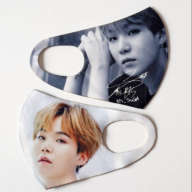 MASKER SCUBA SUGA BTS FULL PRINTING KPOP BANGTAN BOYS MEMBER MASKER KOREA MASKER KAIN SCUBA