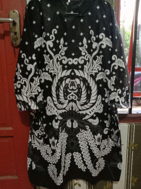 Terlaris Serut Genes Jelita Tunic Navbor Yelbor Whitbor Creambor Tunik Batik Modern Hrb030 Dolbi Dob