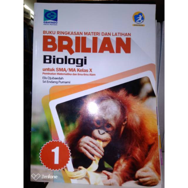 

buku ringkasan materi dan latihan BRILIAN Biologi untuk SMA kelas 10 peminatan.