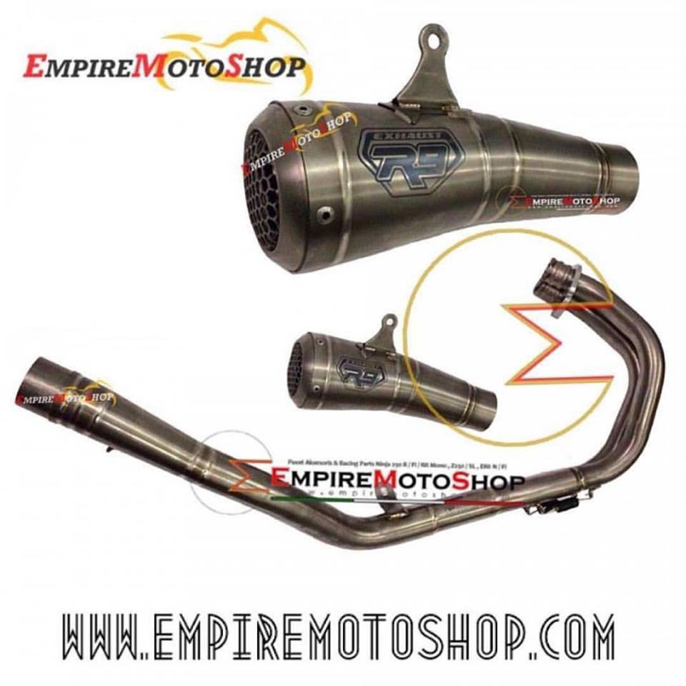 Knalpot R9 GP Ninja 250 Fi Fullsystem Titanium