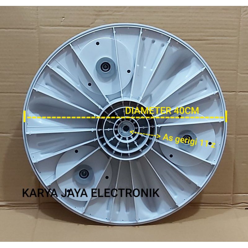 Pulsator mesin cuci LG 1 Tabung / Top Loading Diameter 40cm gerigi 11